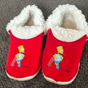 Vintage kids Bart Simpson slippers